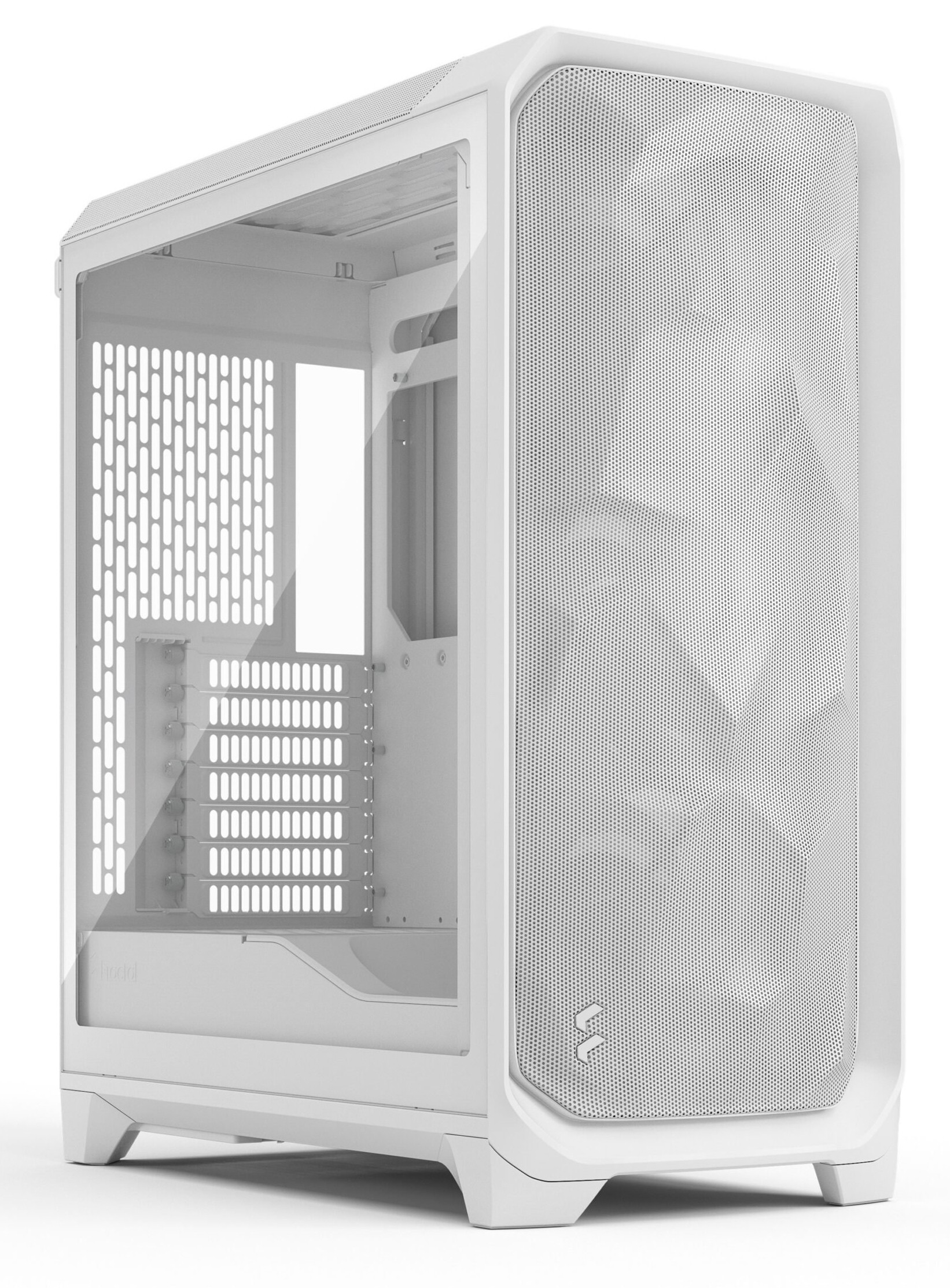 Case Fractal Design Meshify 3 Clear Tint White Midi Tower - Immagine 1