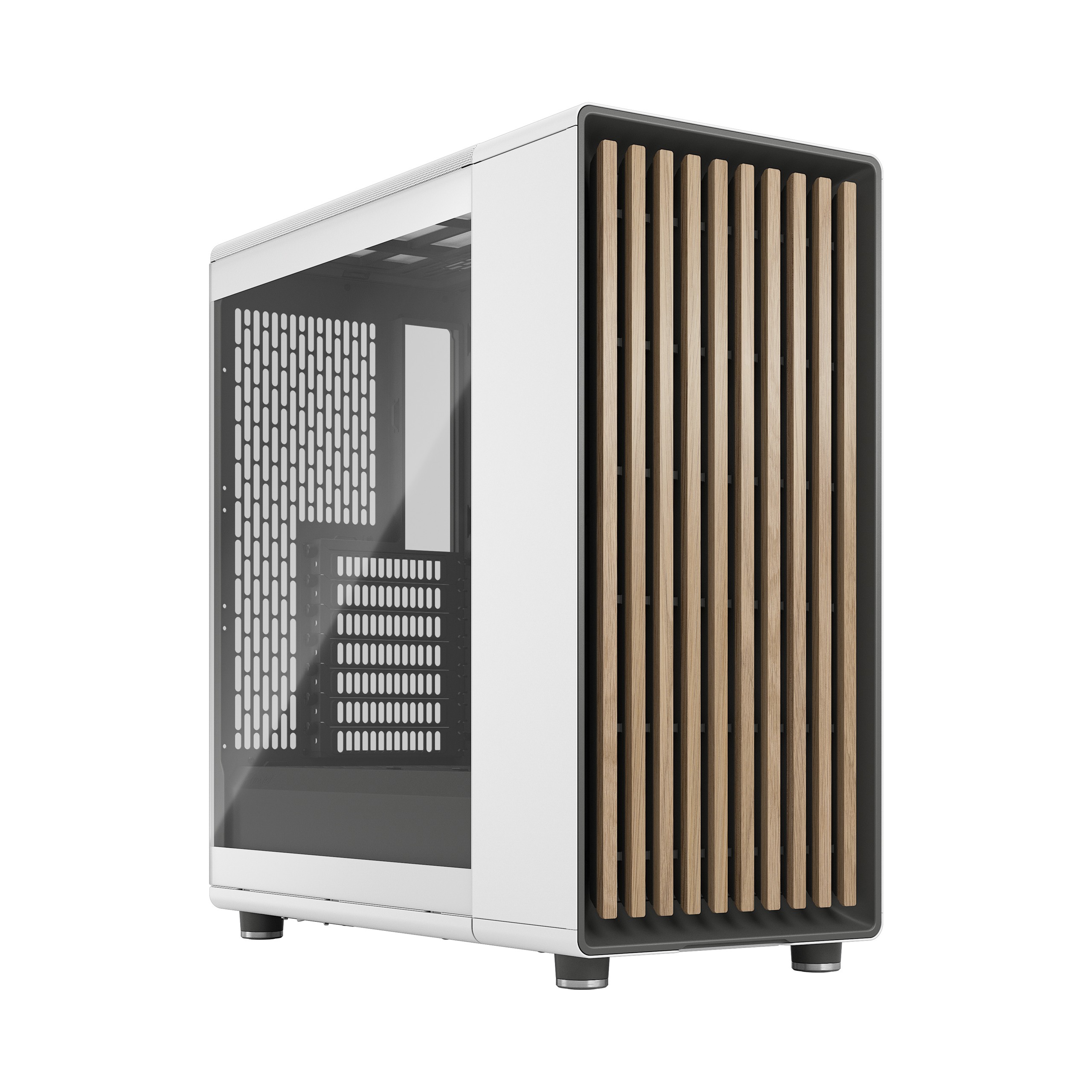 Case Fractal Design North Tempered Glass Midi-Tower Bianco - Immagine 1