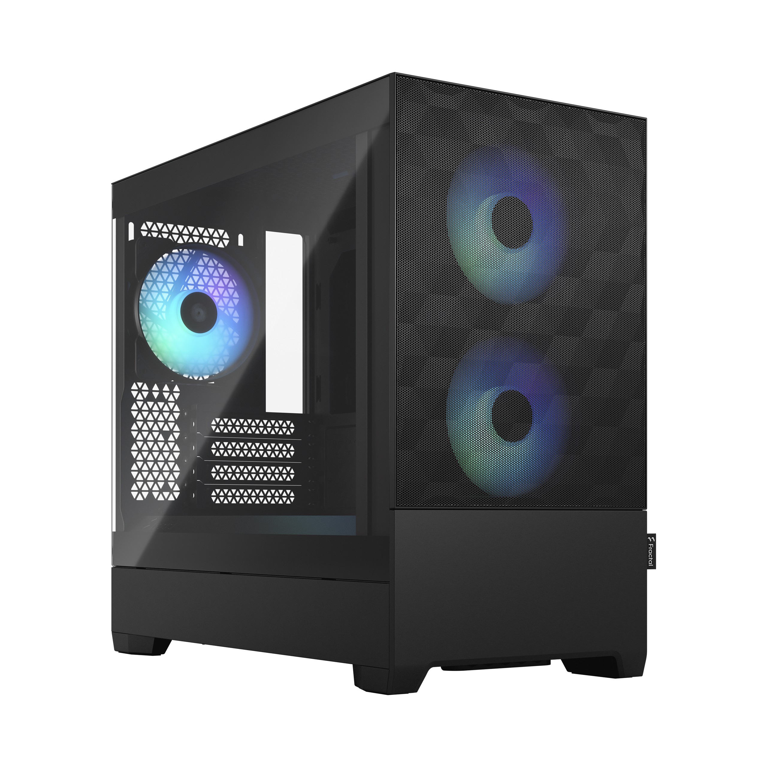 Case Fractal Design Pop Mini Air RGB Clear Tint Micro-ATX Vetro Temperato Nero - Immagine 1