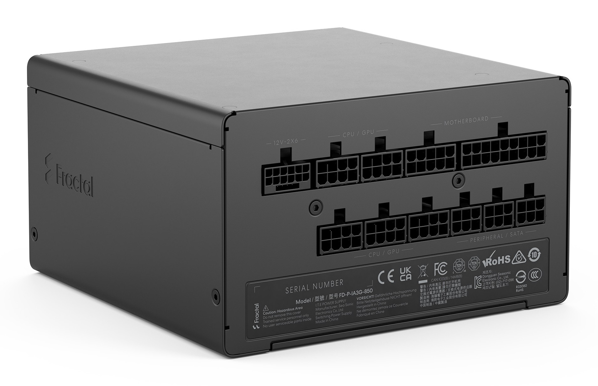 Alimentatore Fractal Design Ion 3 Gold 850W 24-pin ATX Nero - Immagine 1