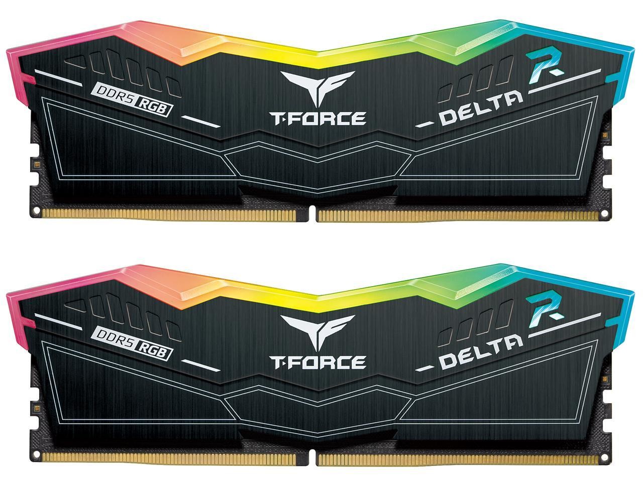 RAM TEAM GROUP DELTA DDR5 7800Mhz (2x16) RGB XMP 3.0 CL38 NERO - Immagine 1