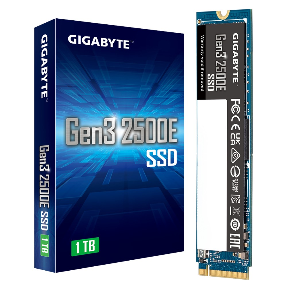 SSD GIGABYTE 2500e 1TB M.2 PCIe G325E1TB PCIe 3.0 x4 NVME - Immagine 1