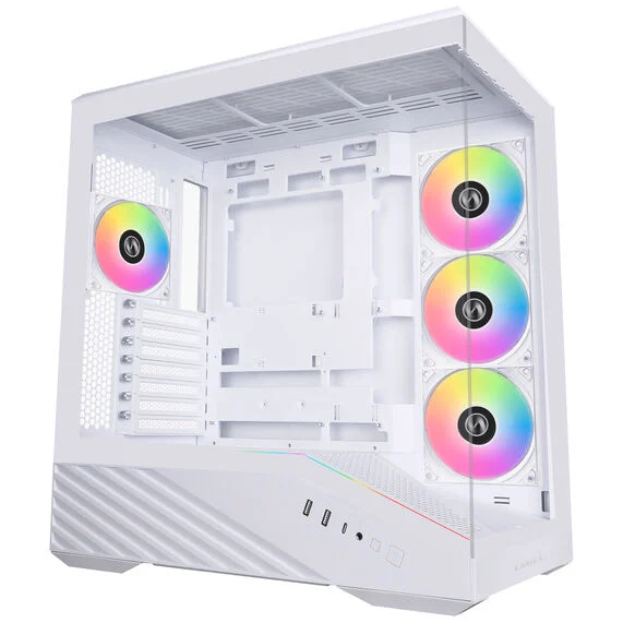 Case Lian Li Vector V100 Midi-Tower ATX RGB Vetro Temperato Bianco. - Immagine 1