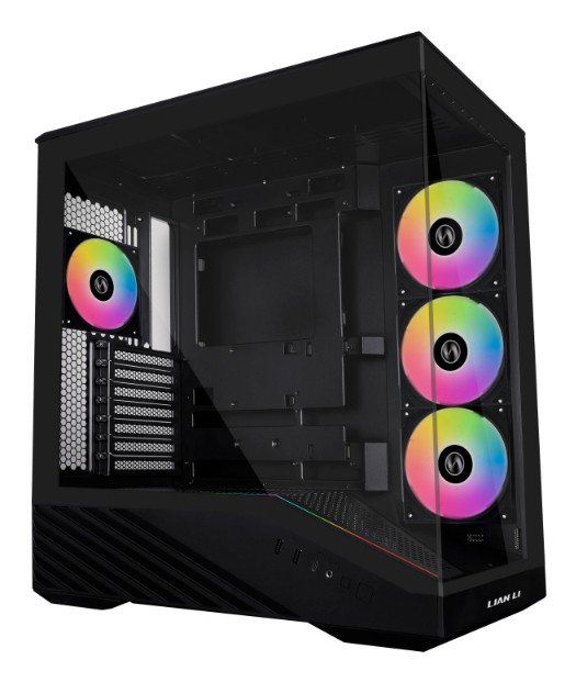 Case Lian Li Vector V100 Midi-Tower ATX RGB Vetro Temperato Nero - Immagine 1