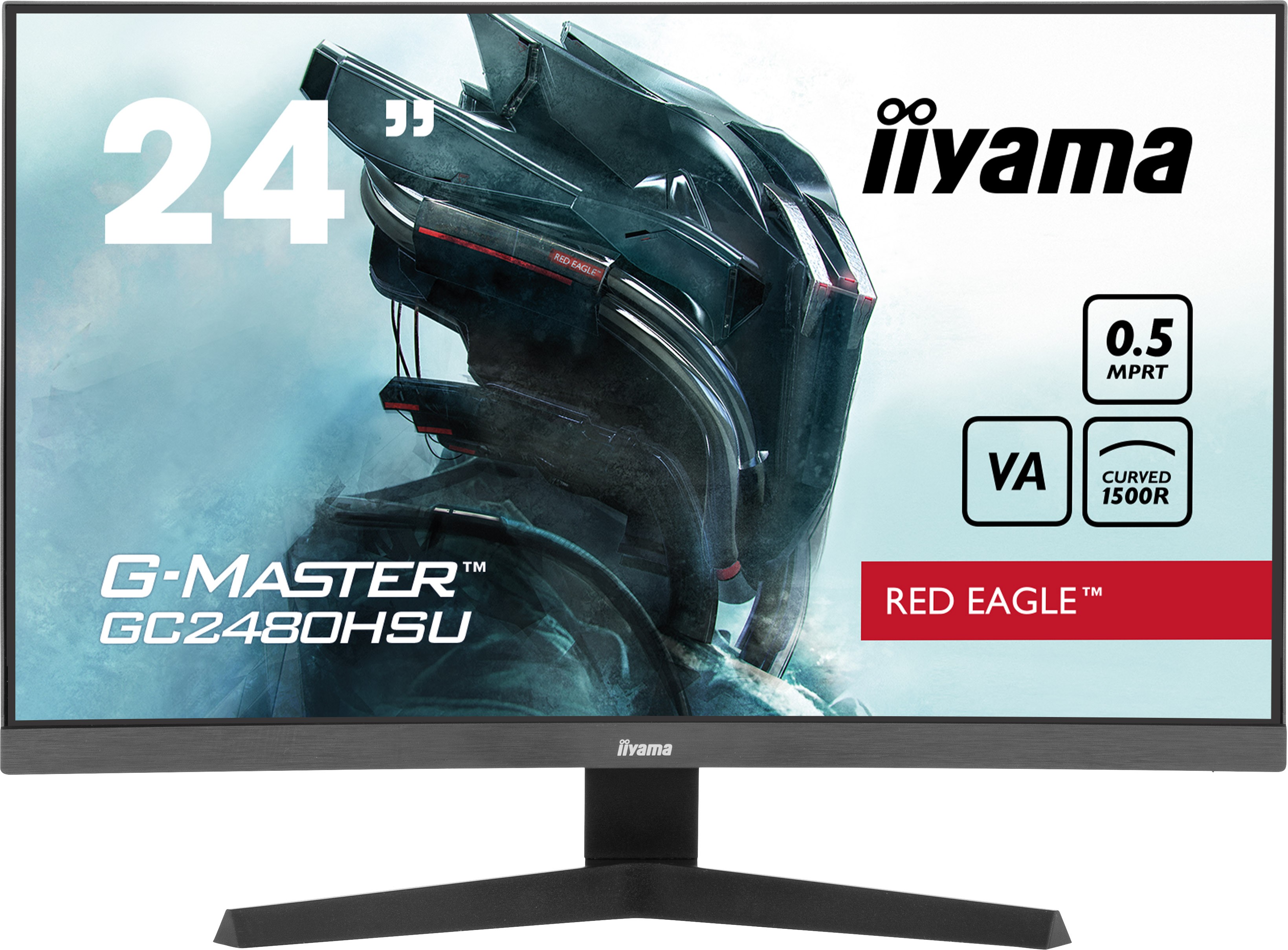 Monitor IIYAMA G-Master GC2480HSU-B1 24 Nero Full HD VA Curvo USB-Hub 180Hz - Immagine 1