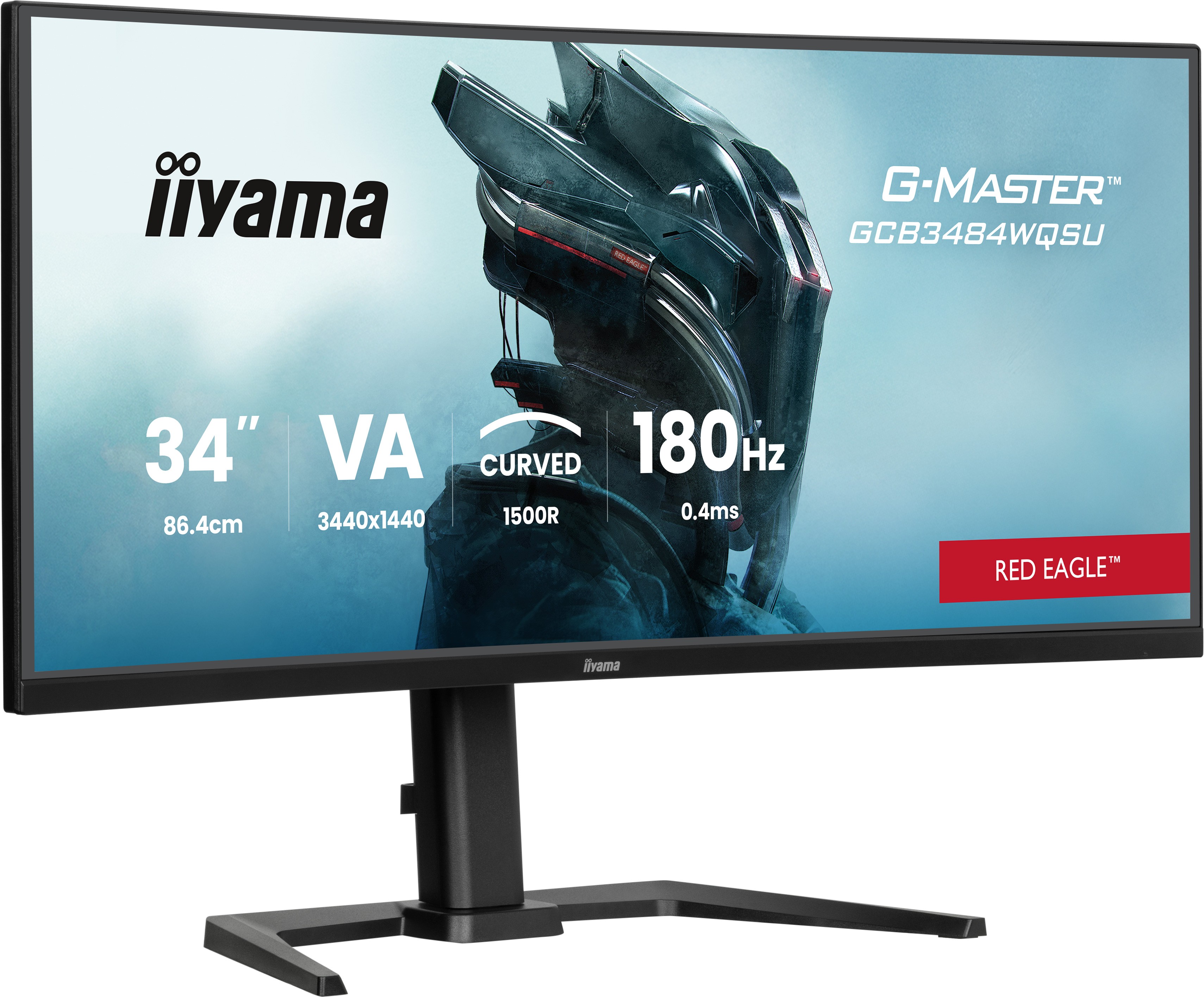 Monitor iiyama G-MASTER GCB3484WQSU-B1 34 3440 x 1440 Pixel UltraWide Quad HD LED Nero - Immagine 1
