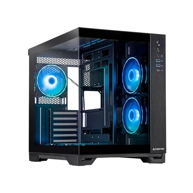 Case Chieftec Visio GM-30B-TG-OP Midi Tower nero - Immagine 1