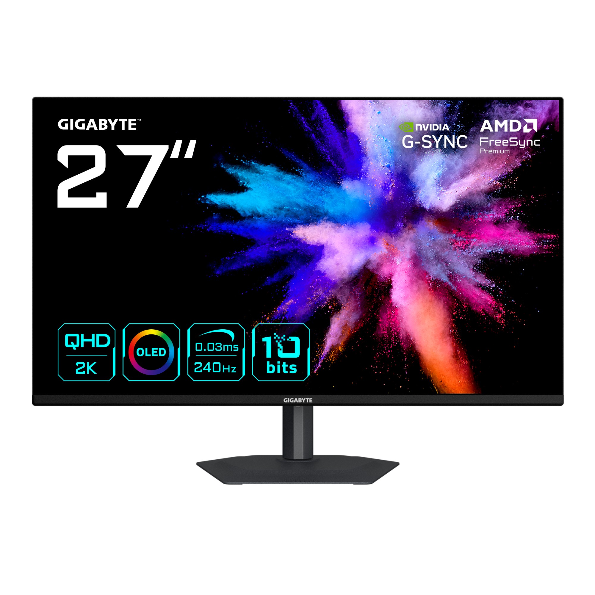 Monitor Da Gaming GIGABYTE GO27Q24A EK 27 240Hz QD-OLED G-Sync