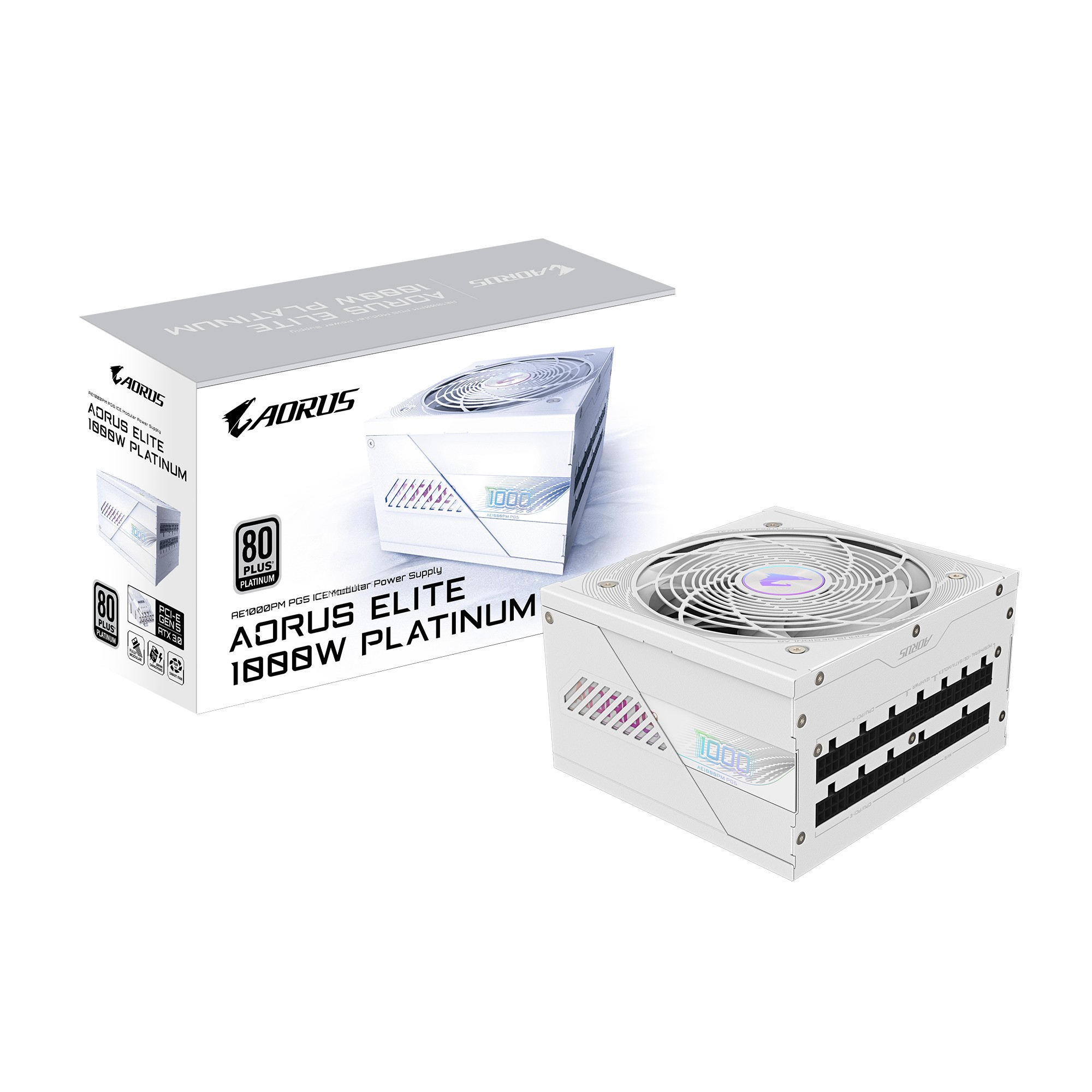 Alimentatore GIGABYTE GP-AE1000PM PG5 ICE 1000W Bianco - Immagine 1