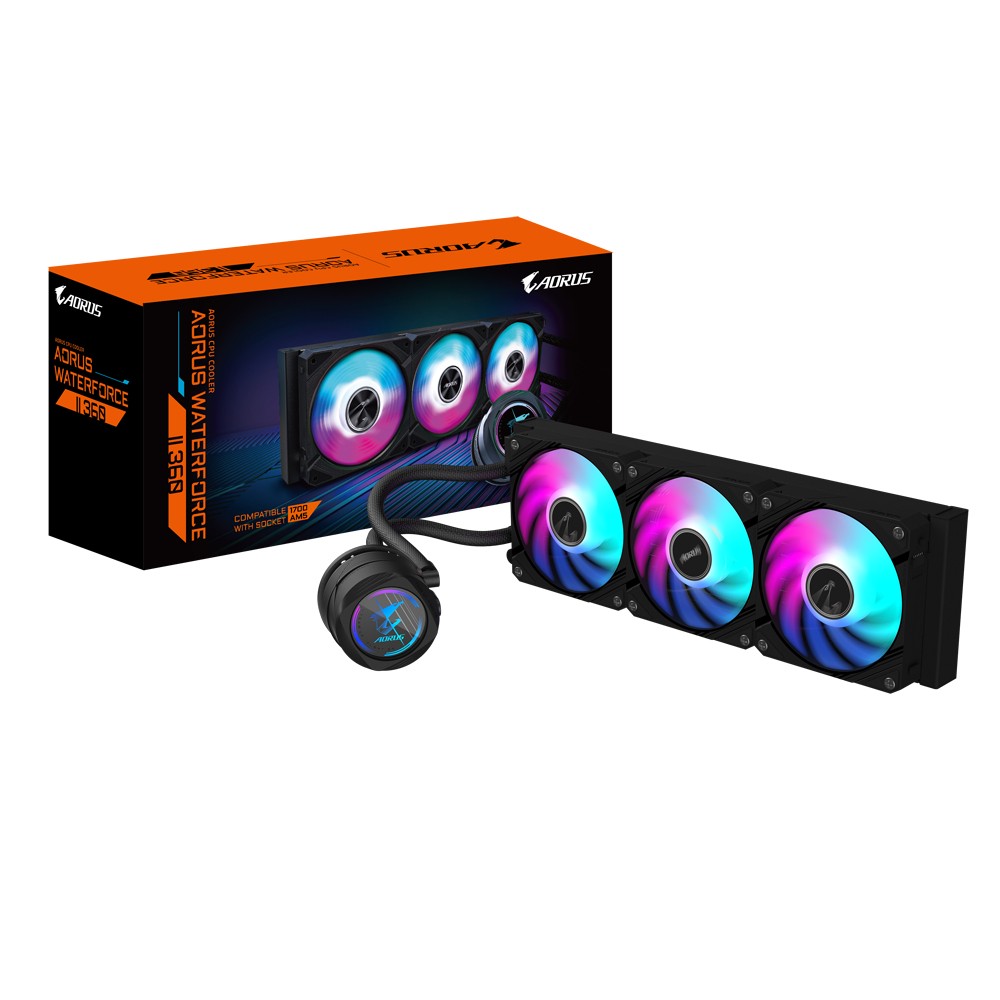Dissipatore A Liquido Gigabyte AORUS WATERFORCE II 360 12 cm Nero - Immagine 1