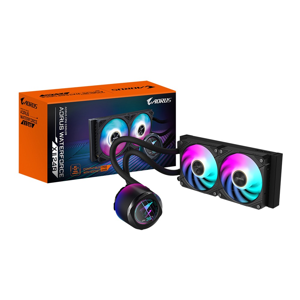 Dissipatore A Liquido GIGABYTE AORUS WATERFORCE X II ARGB 240mm - Immagine 1