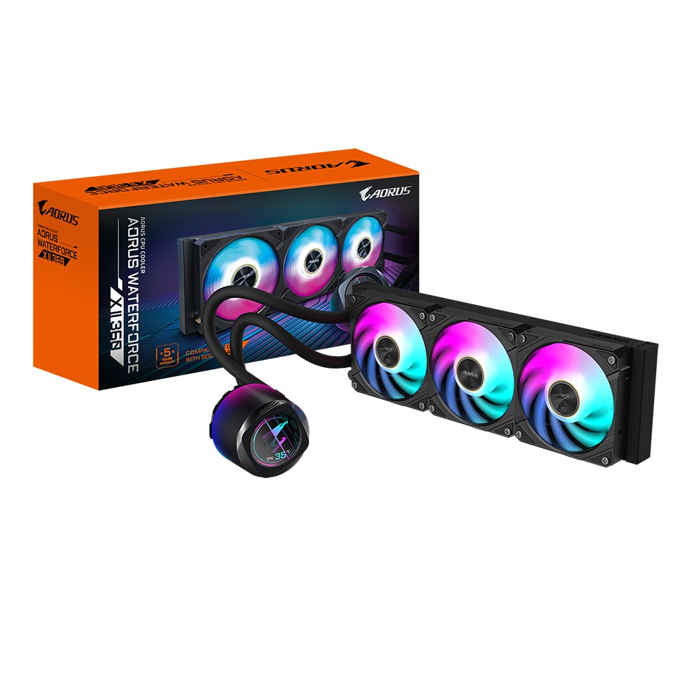 Dissipatore A Liquido GIGABYTE AORUS WATERFORCE X II ARGB 360mm - Immagine 1