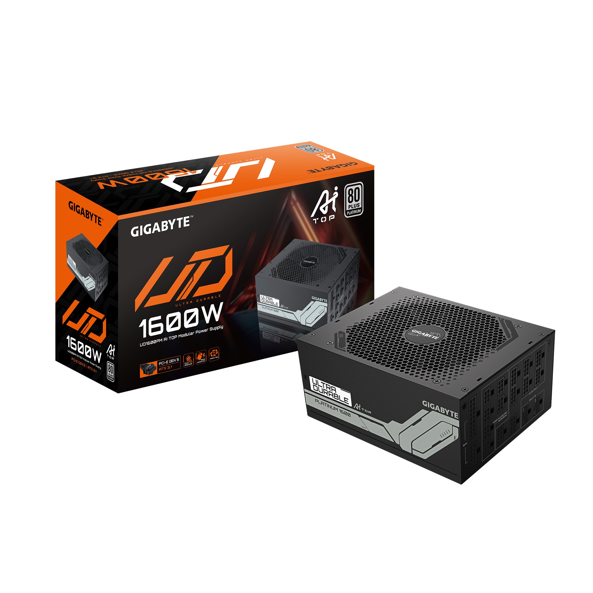 Alimentatori GIGABYTE UD1600PM PG5 AI TOP Nero 1600w - Immagine 1