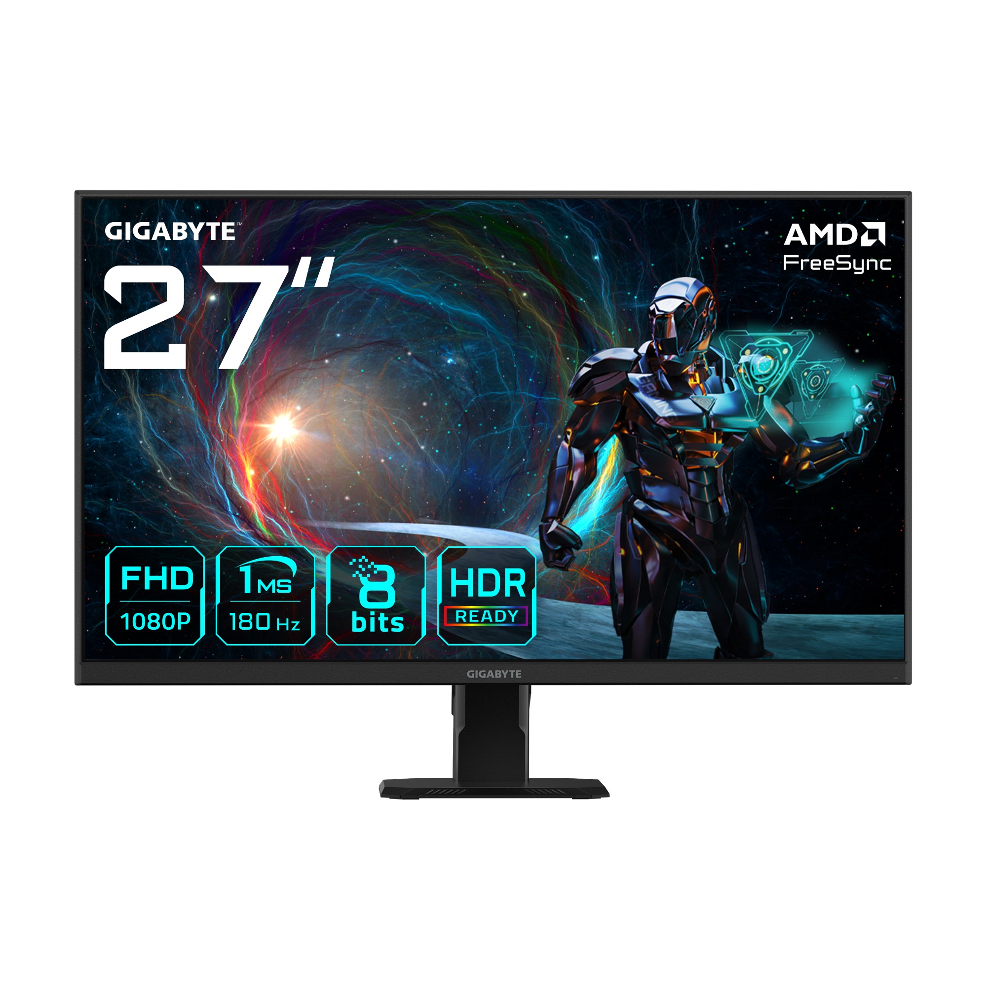 Monitor GigaByte GS27FA 27 Nero Full HD IPS HDR AMD Free-Sync 180Hz - Immagine 1