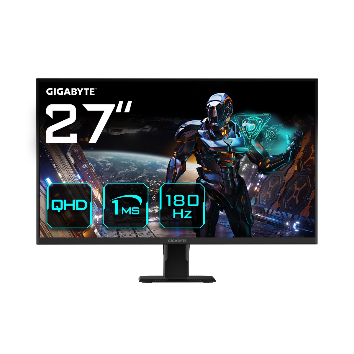 Monitor GigaByte GS27QA 27 Nero QHD IPS HDR Ready 180Hz - Immagine 1