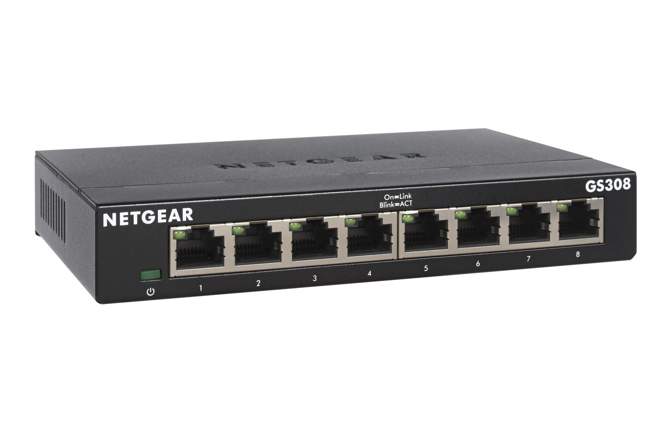 Switch NETGEAR 8-port 10/100/1000 GS308-300PES - Immagine 1