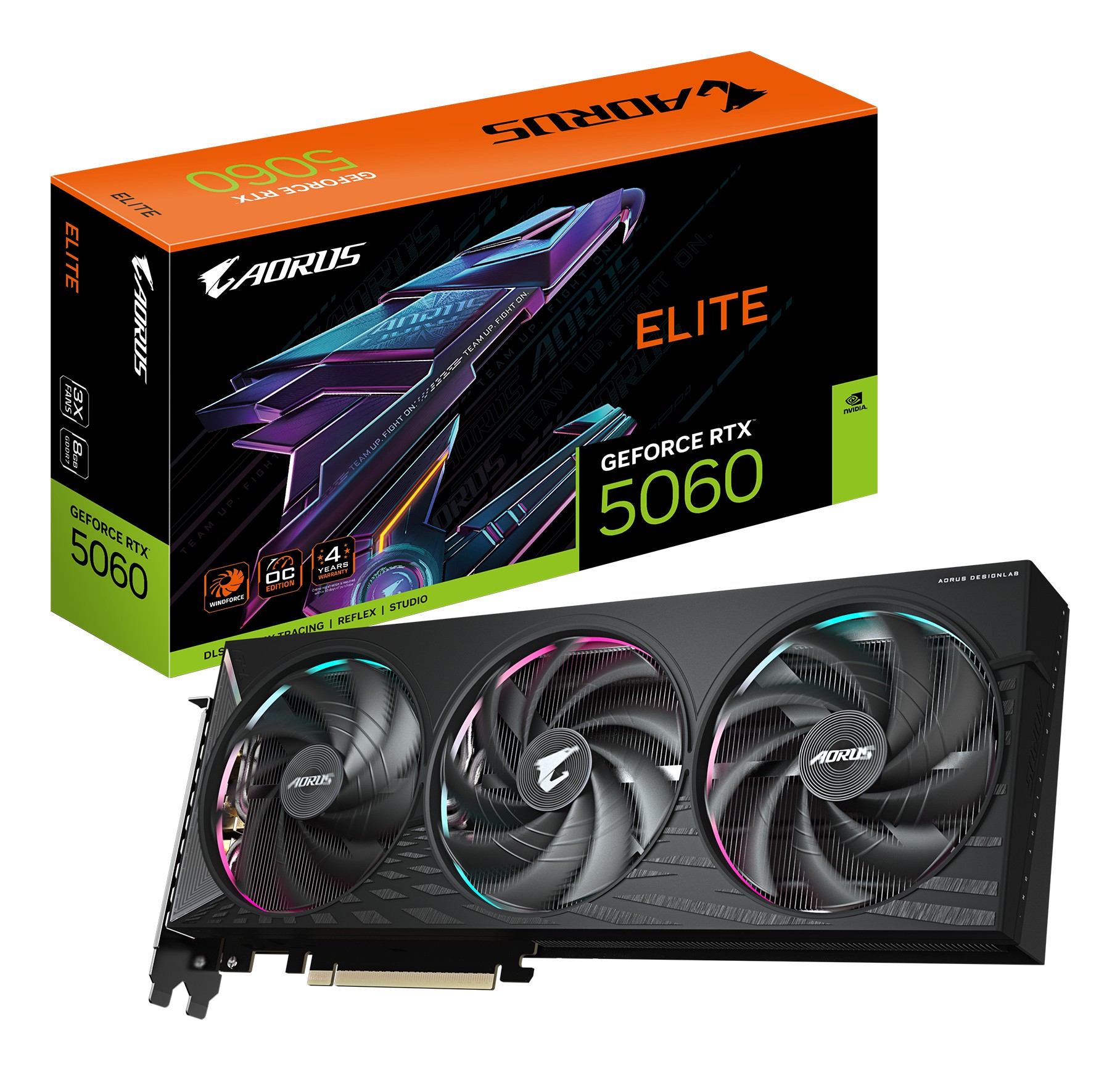 Scheda video Gigabyte GeForce RTX 5060 8GB AORUS ELITE - Immagine 1