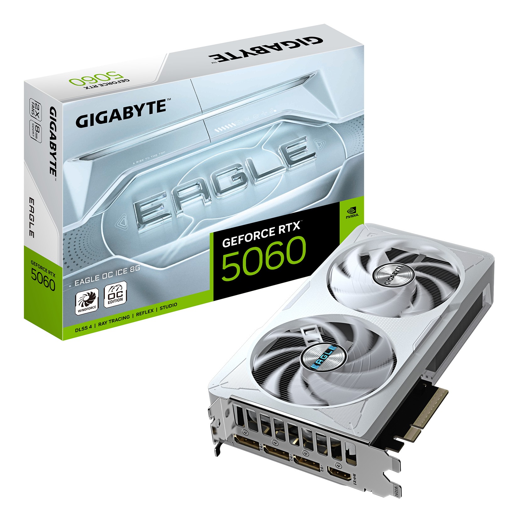 Scheda video Gigabyte GeForce RTX 5060 8GB EAGLE OC ICE - Immagine 1