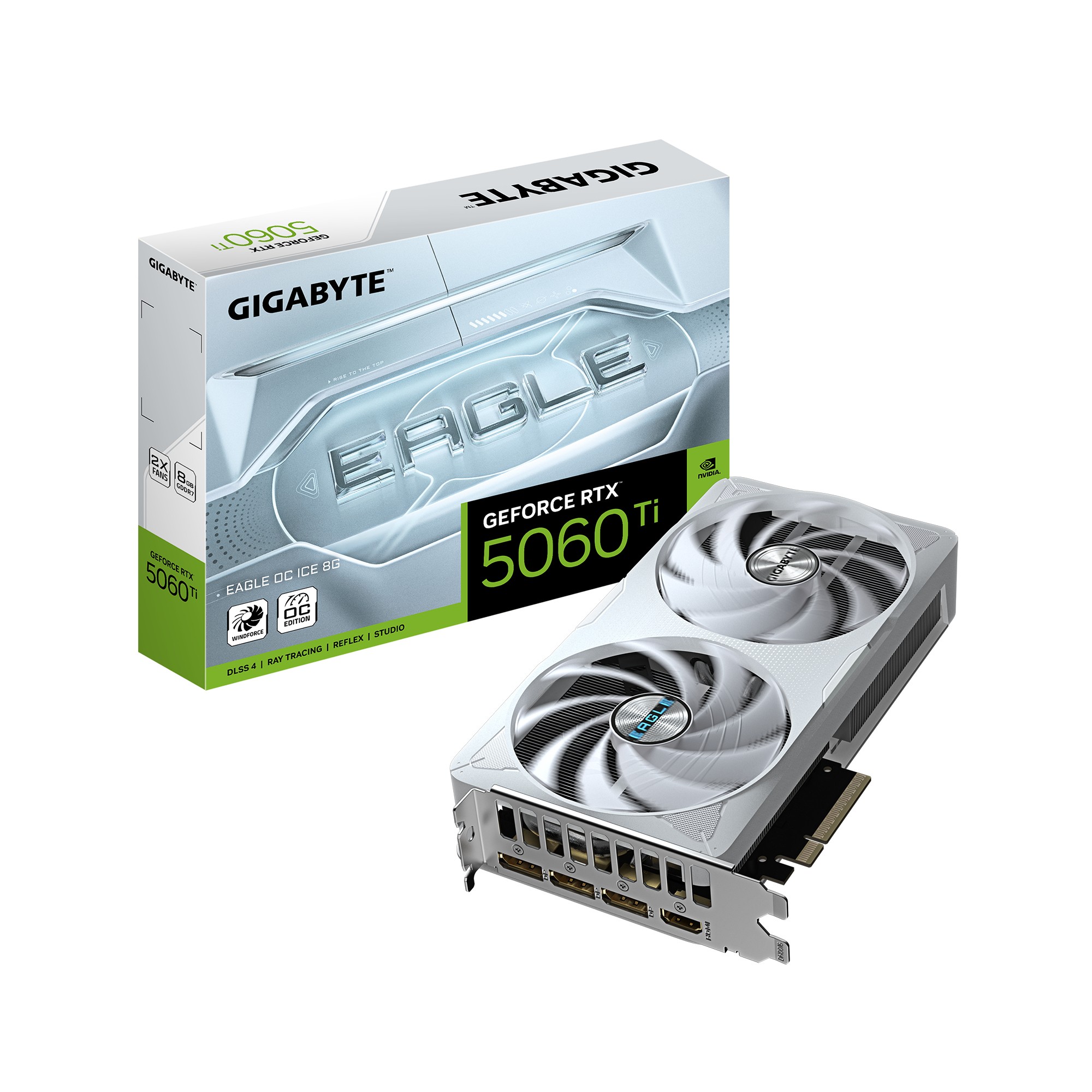 Scheda Video Gigabyte GeForce RTX 5060 TI 8GB EAGLE OC ICE - Immagine 1