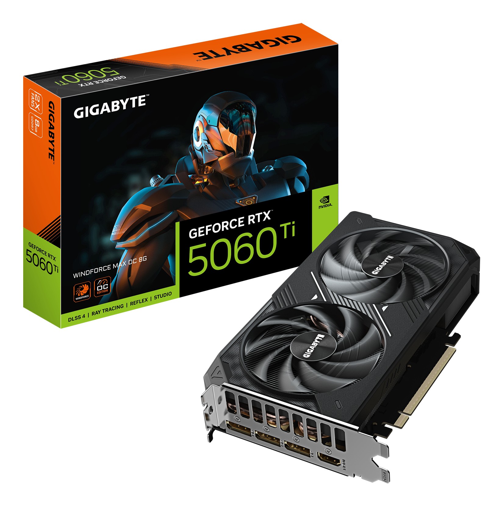 Scheda video Gigabyte GeForce RTX 5060 TI 8GB Windforce MAX OC - Immagine 1