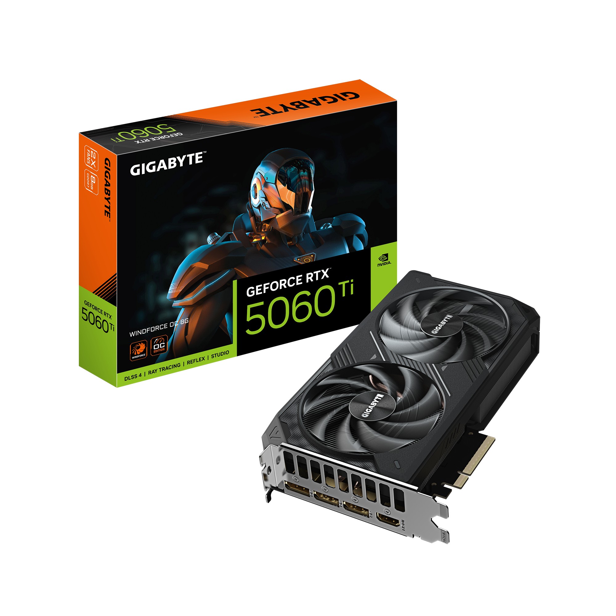 Scheda Video Gigabyte GeForce RTX 5060 TI 8GB Windforce OC - Immagine 1
