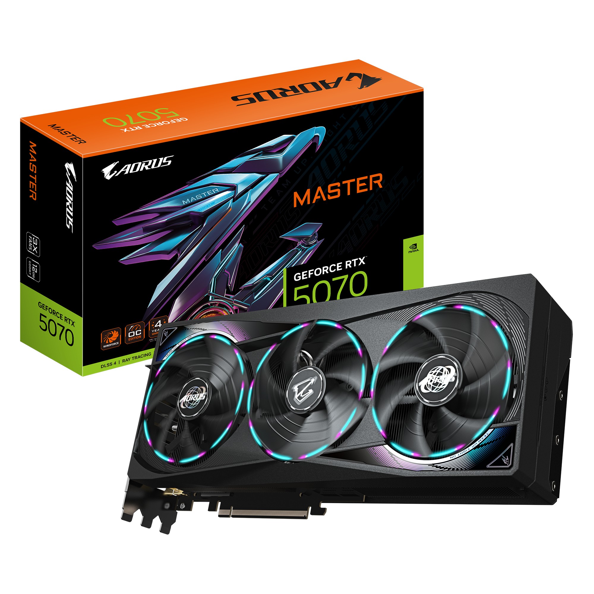 Scheda Video Gigabyte GeForce RTX 5070 12GB Aorus Master - Immagine 1