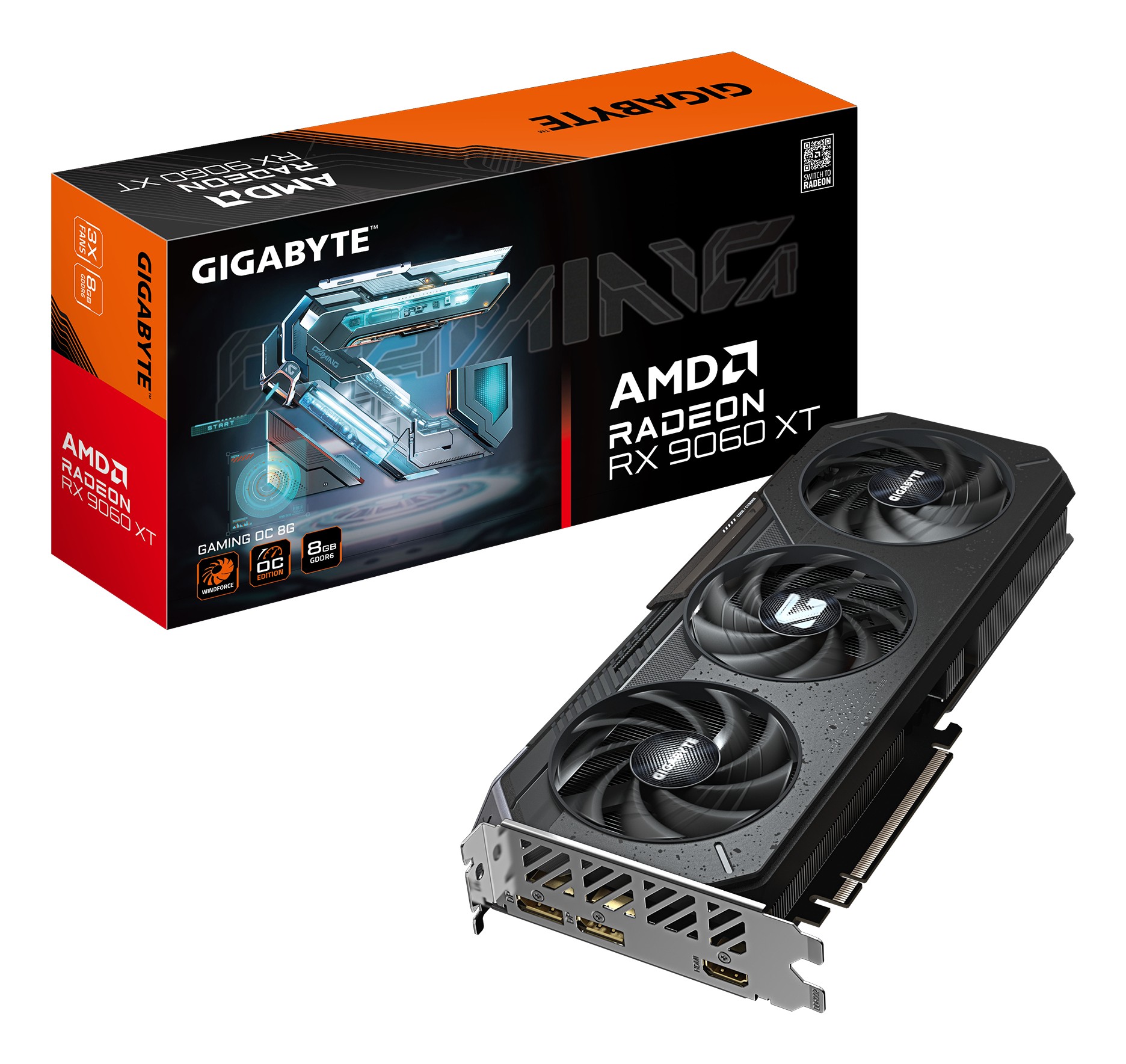 Scheda video Gigabyte Radeon RX 9060 XT GAMING 8GB OC - Immagine 1