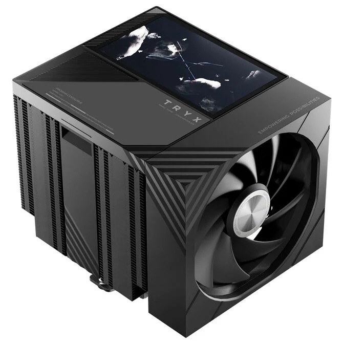 Dissipatore Ad Aria CPU TRYX TURRIS T620 Dual Tower display 5 120mm Nero