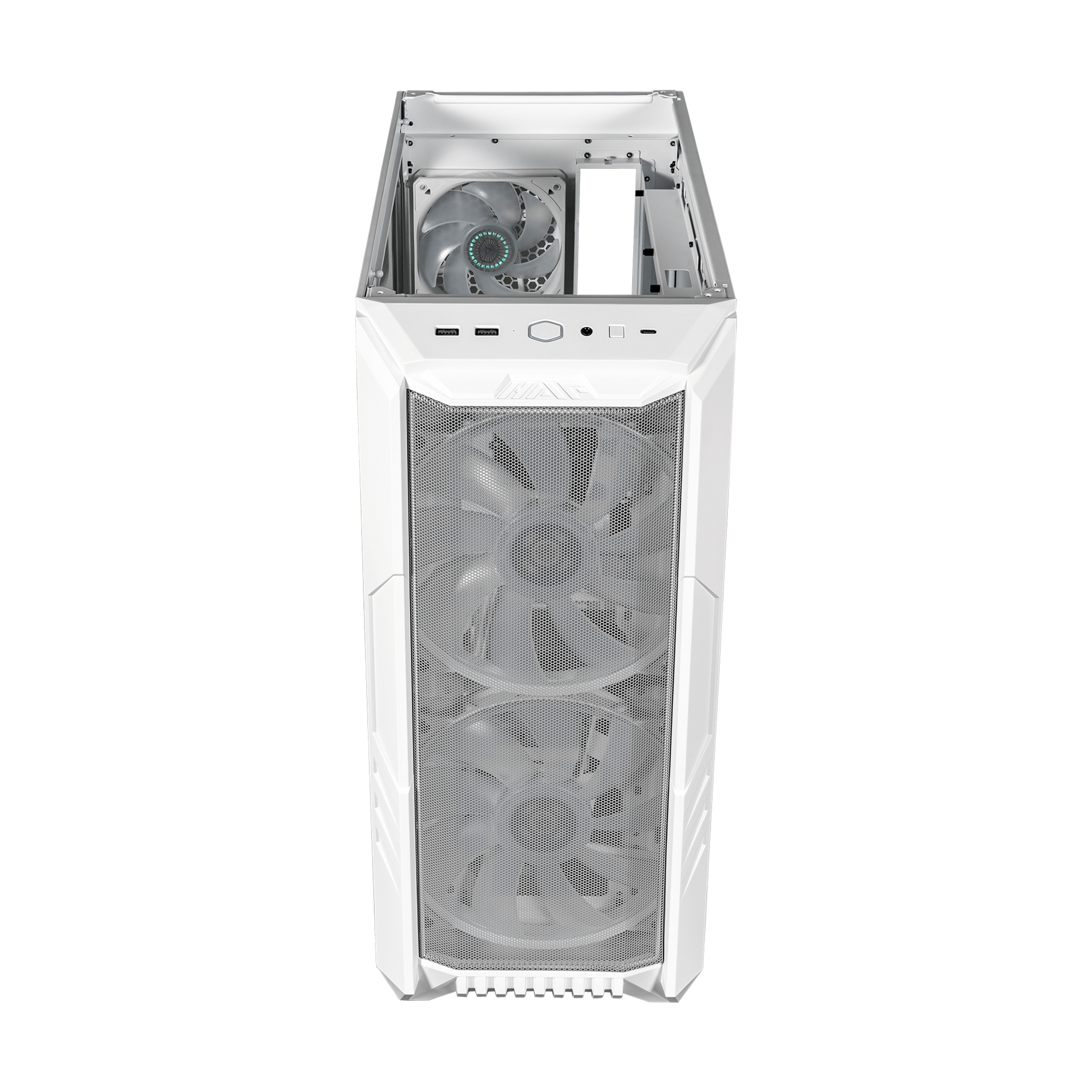 Case Cooler Master HAF 500 Midi-Tower ARGB Vetro Temperato Bianco - Immagine 1