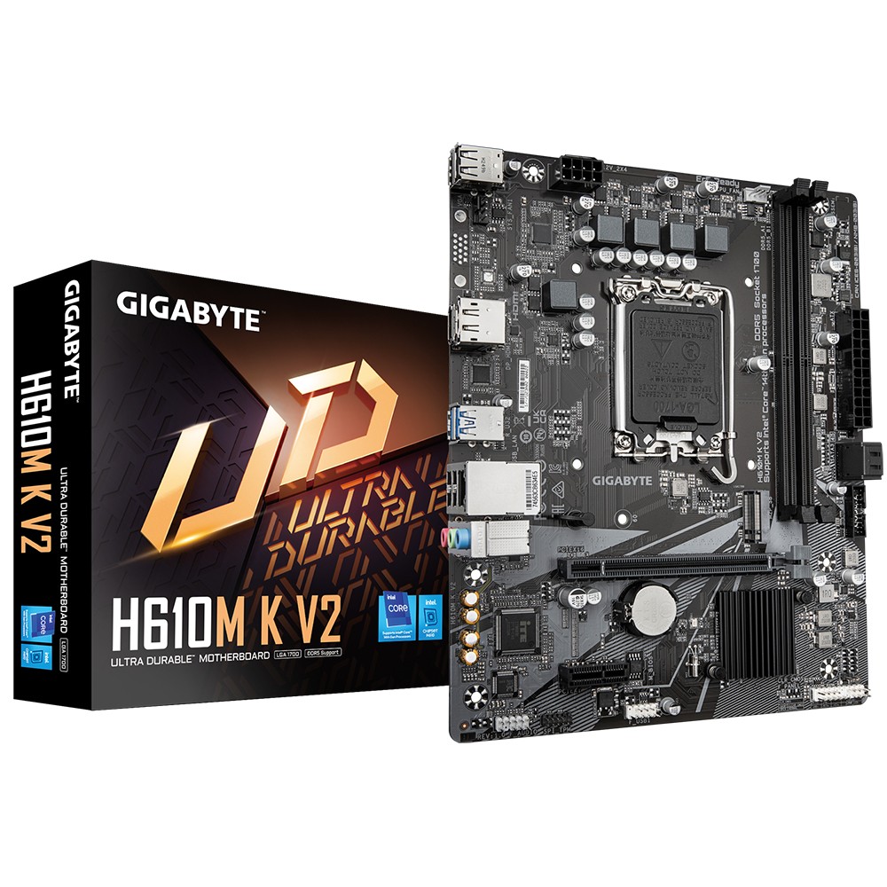 Scheda Madre GIGABYTE H610M K V2 LGA 1700 USB 3.2 Gen 1 - Immagine 1