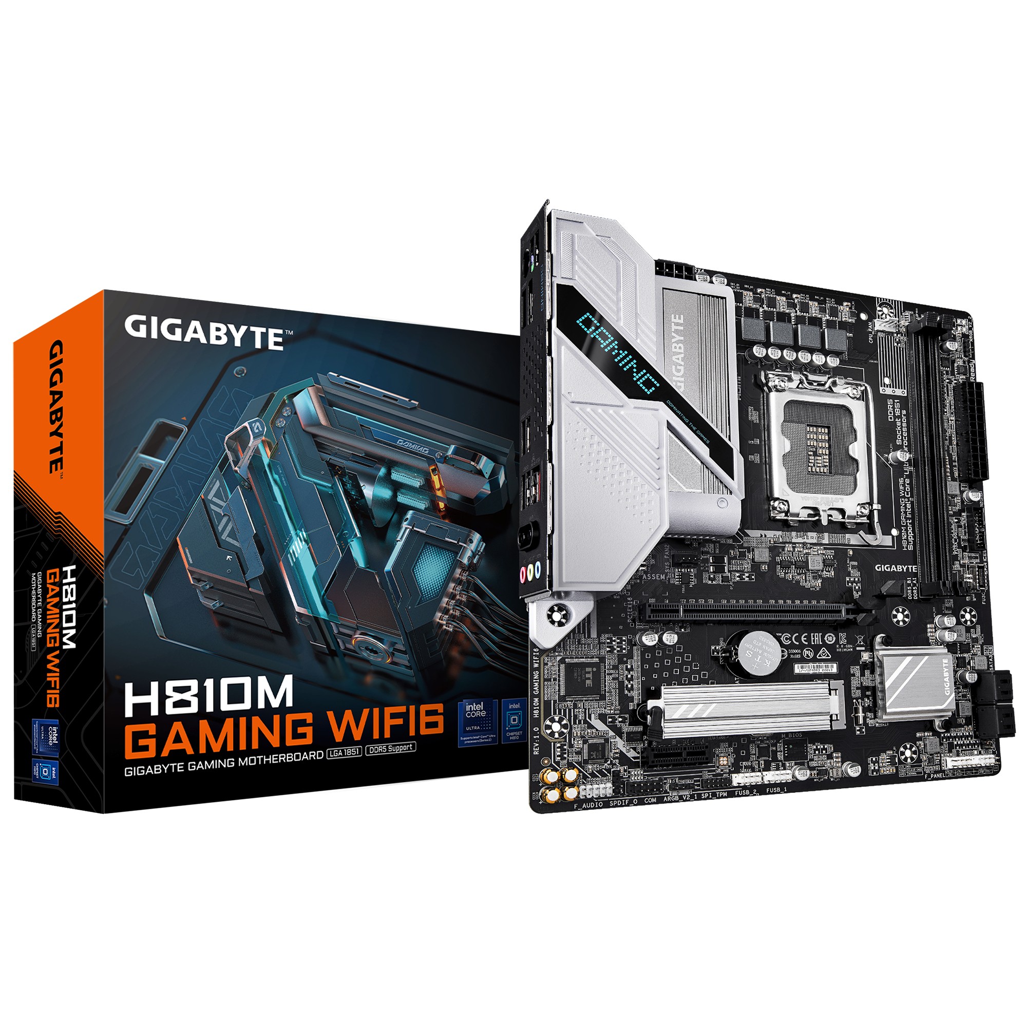 Scheda Madre GIGABYTE H810M GAMING WIFI6 - Immagine 1