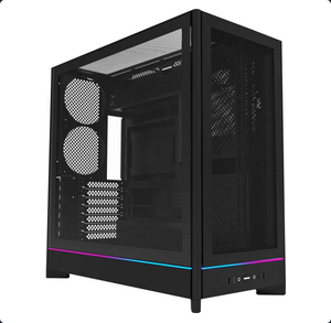 Case Montech HS01 Midi Tower ATX aRGB Vetro Temperato Nero - Immagine 1