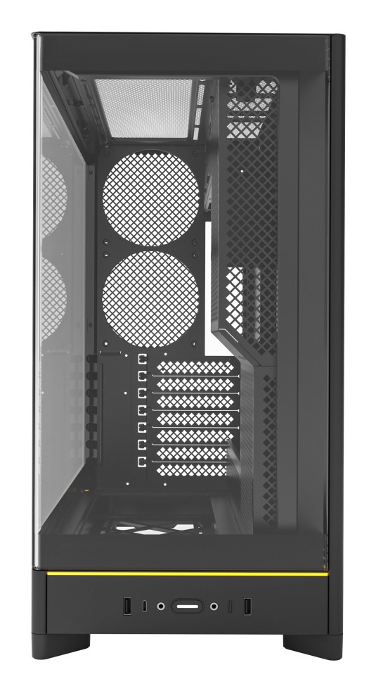 Case Montech HS02 Midi Tower ATX Vetro Temperato ARGB Nero - Immagine 1