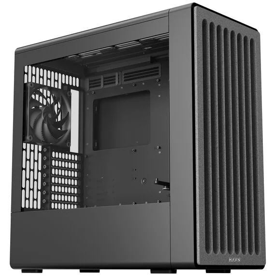 Case HAVN BF 360 Flow Midi Tower E-ATX Vetro Temperato Nero - Immagine 1