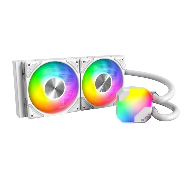 Dissipatore a LiquidoMontech Hyper Flow ARGB 240 mm Bianco - Immagine 1