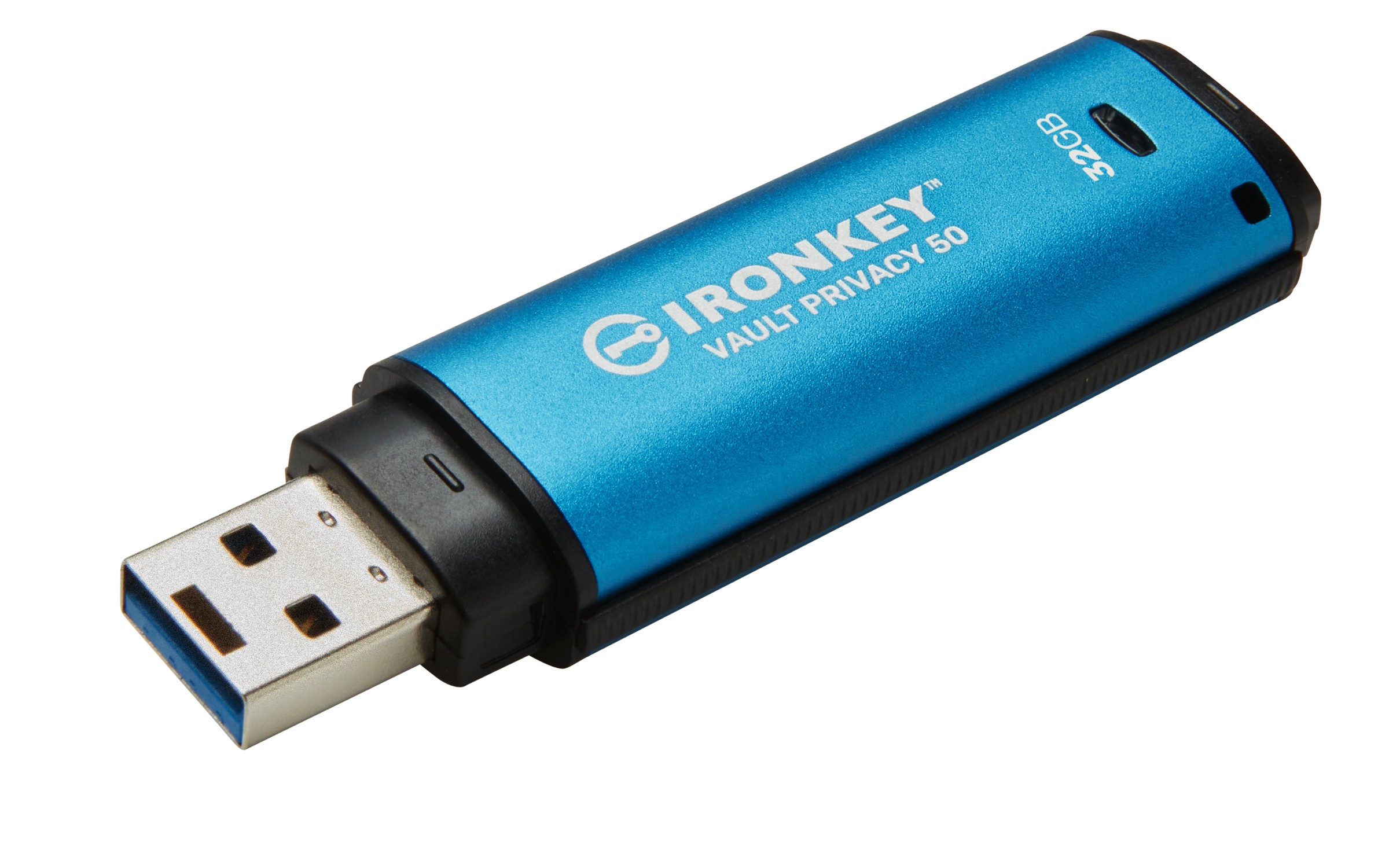 Pendrive Kingston IronKey Vault Privacy 50 32 GB blu nero - Immagine 1