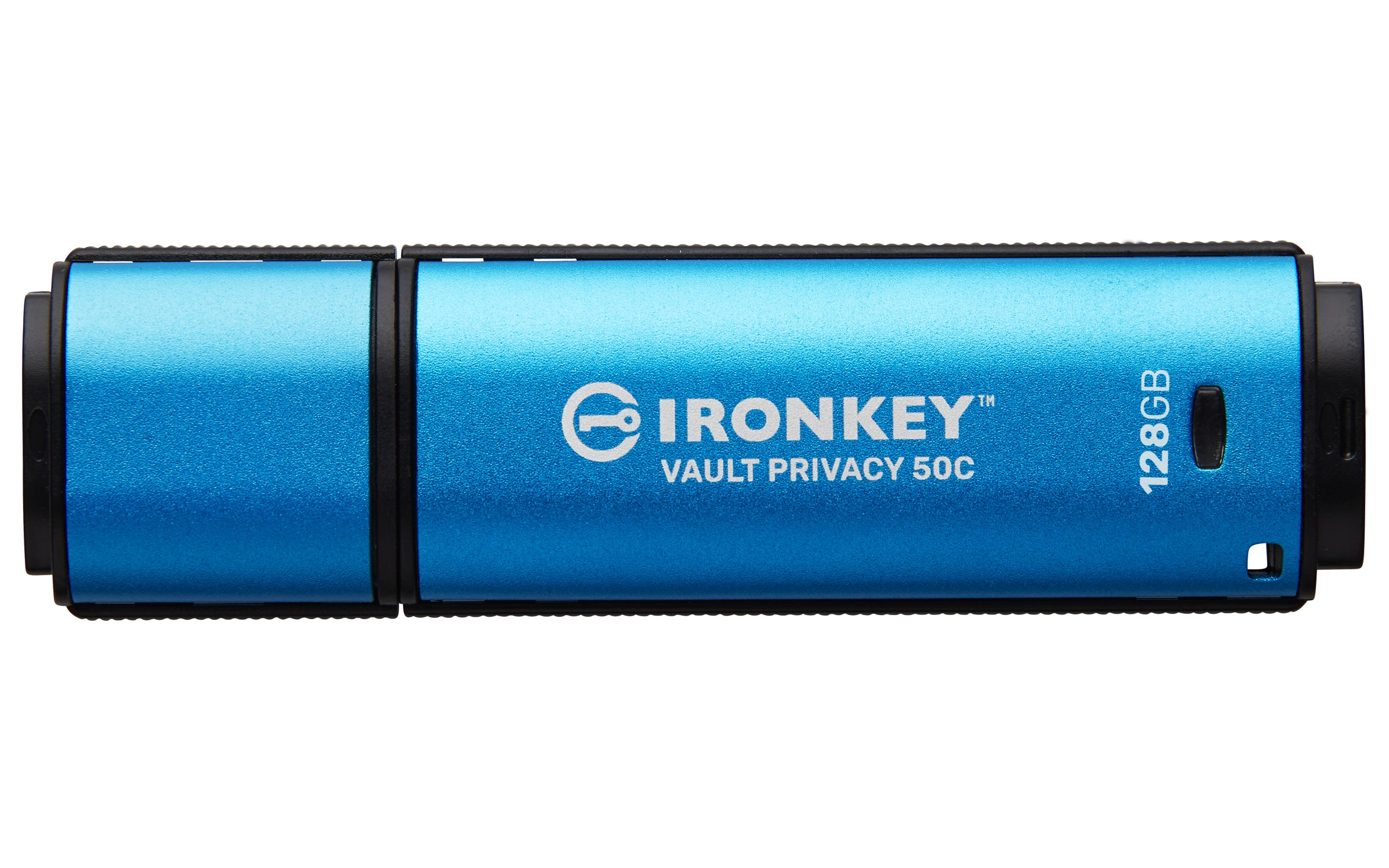 Pendrive Kingston IronKey Vault Privacy 50 128 GB USB C 3.2 light blu - Immagine 1