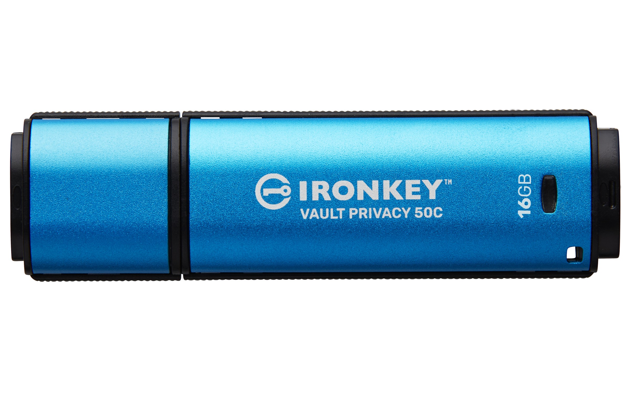 Pendrive Kingston IronKey Vault Privacy 50 16GB USB C 3.2 light blu - Immagine 1