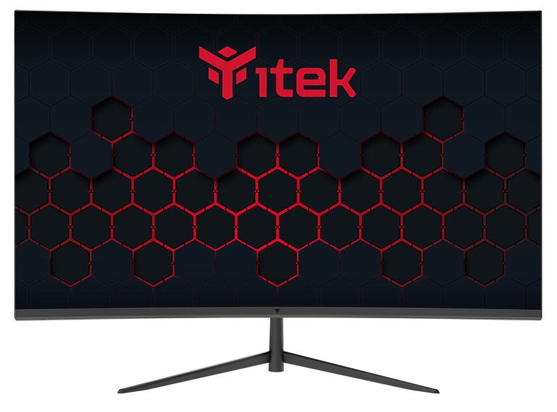 Monitor itek GGC 24'' 1920 x 1080 Pixel Full HD LED Nero/Grigio - Immagine 1