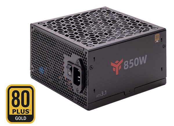Alimentatore ITEK GBI850 850W 80Plus Gold ATX 3.1 Ventola FDB 140mm Modulare Nero - Immagine 1