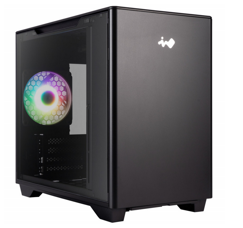 Case InWin A3 Mini-Tower Vetro Temperato Nero - Immagine 1