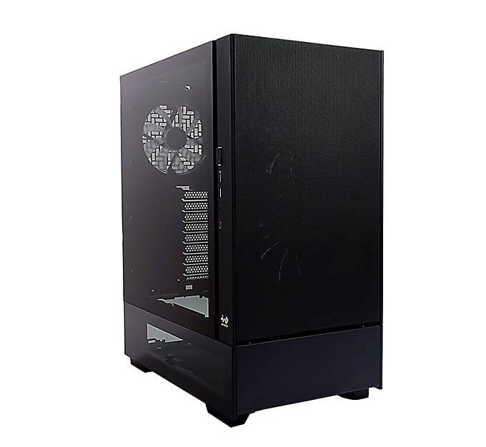 Case InWin Modfree Deluxe Big Tower Vetro Temperato Nero - Immagine 1