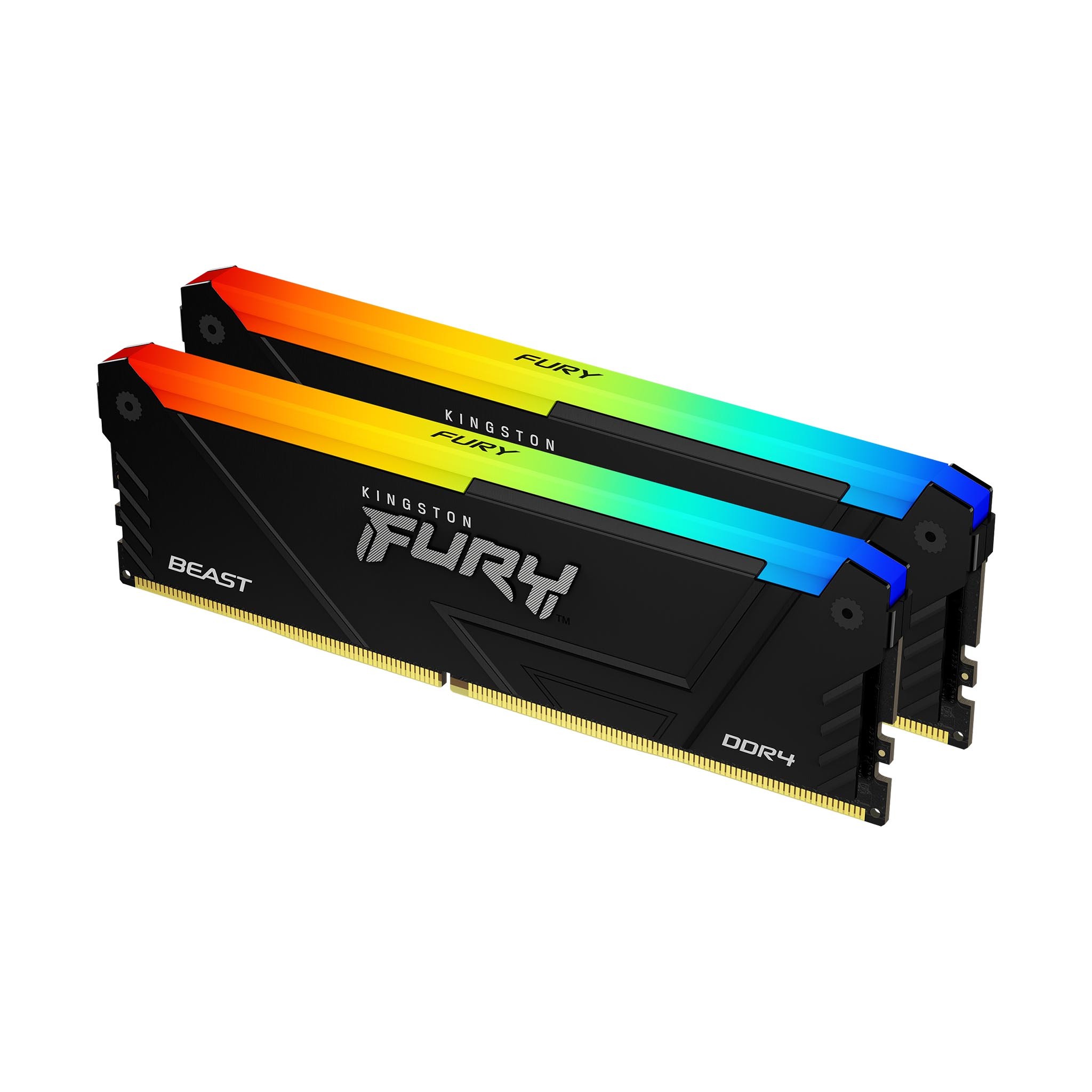 Ram Kingston Fury Beast DDR4 32GB (2x16) 3600Mhz RGB CL18 Nero - Immagine 1