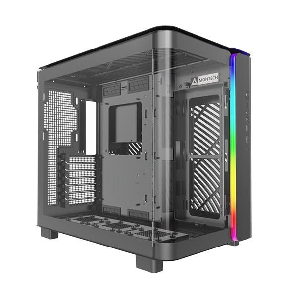 Case Montech KING 95 Midi-Tower Vetro Temperato ARGB Nero - Immagine 1