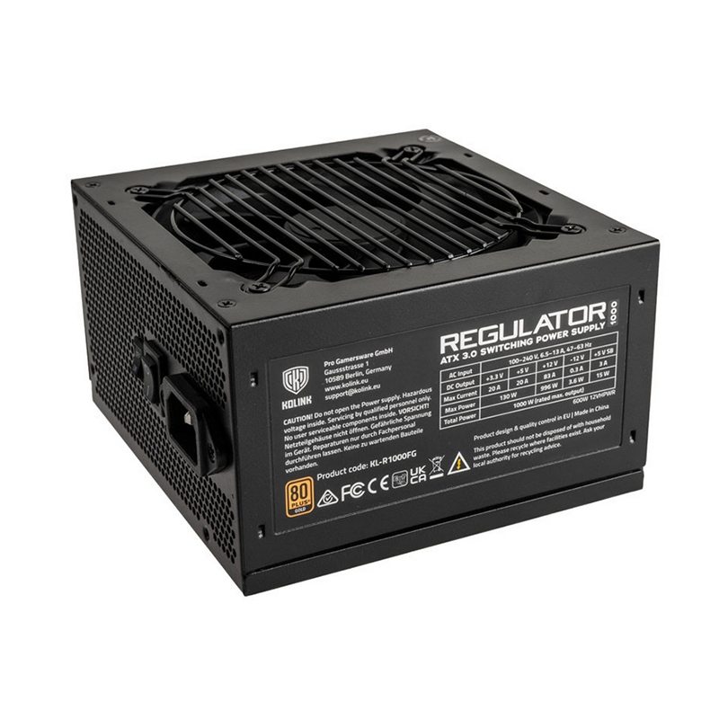 Alimentatore Kolink Regulator 80 PLUS Gold PSU ATX 3.0 PCIe 5.0 1000 W - Immagine 1