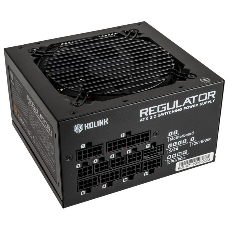 Alimentatore Kolink Regulator 80 PLUS Gold, ATX 3.0 PCIe 5.0 850W - Immagine 1