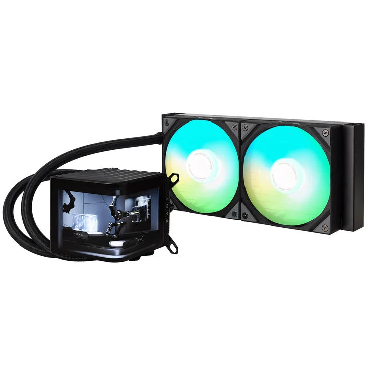 Dissipatore A Liquido TRYX PANORAMA ARGB 240 Display 3D AMOLED 240mm Nero - Immagine 1