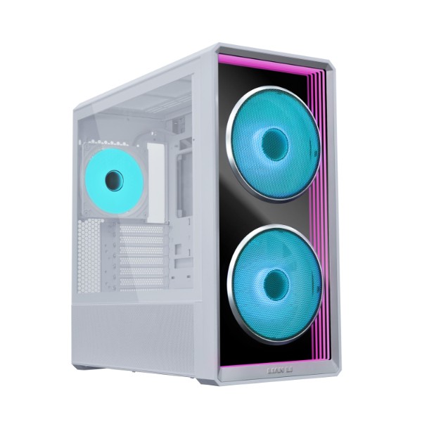 Case PC Lian Li LANCOOL 217 INF Mid-Tower Vetro Temperato RGB Bianco - Immagine 1