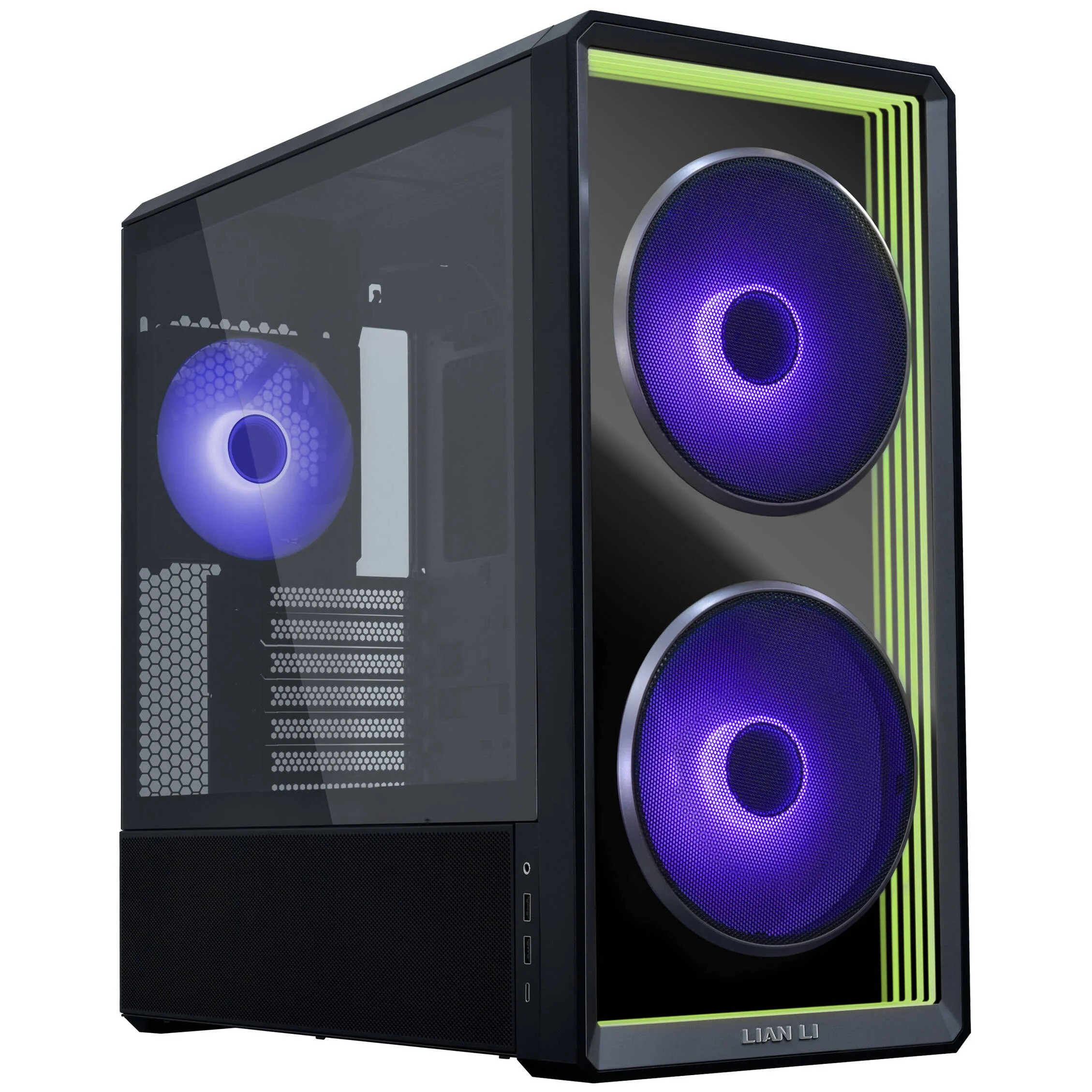 Case Lian Li LANCOOL 217 INF Mid-Tower Vetro temperato RGB Nero - Immagine 1