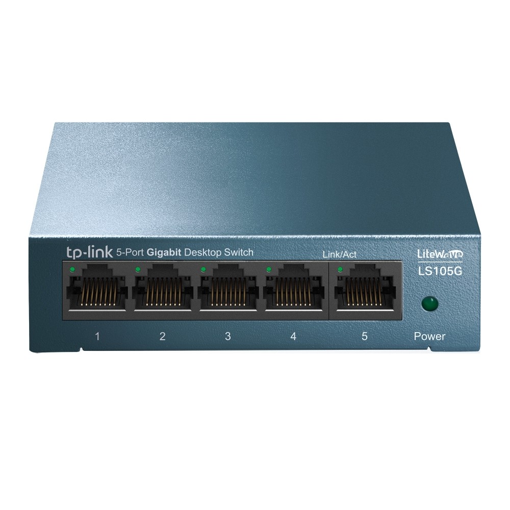 Switch TP-Link Desktop LiteWave 5-port LS105G 10 100 1000 - Immagine 1